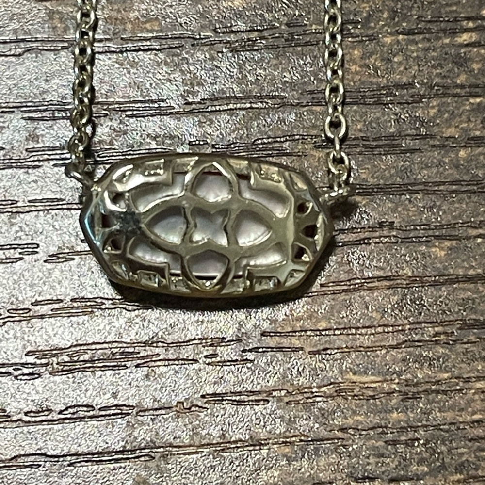 Kendra Scott Pink and Gold Necklace with Vibrant Pendant - Picture 5 of 6